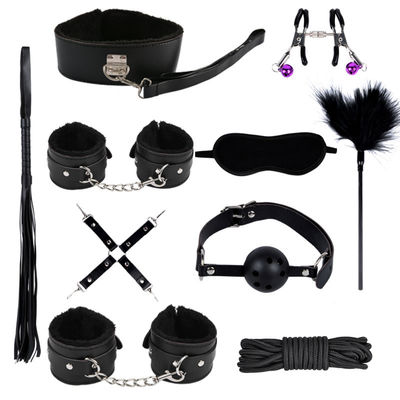 에로틱 일본 BDSM 세트 봉제 구제 키트 봉제 슈트 수갑  Nipple Clamps