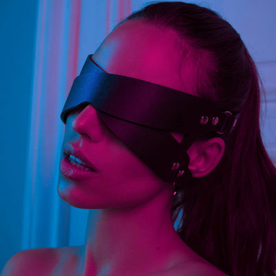 실리콘 ABS BDSM 세트 노예 눈 마스크 커플 섹스 장난감 가죽 노예