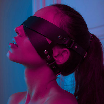 실리콘 ABS BDSM 세트 노예 눈 마스크 커플 섹스 장난감 가죽 노예