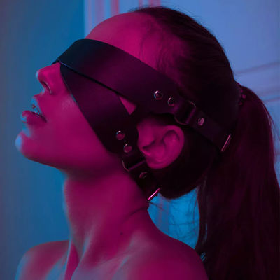 실리콘 ABS BDSM 세트 노예 눈 마스크 커플 섹스 장난감 가죽 노예