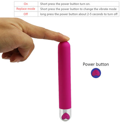 긴 총알 진동기 성인 장난감 실리콘 ABS 137 X 21mm