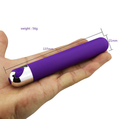 긴 총알 진동기 성인 장난감 실리콘 ABS 137 X 21mm