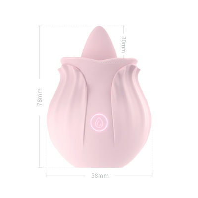 360g 혀 진동기 성인 장난감 진동기 섹스 장난감 질 빨고 분홍색 꽃 모양