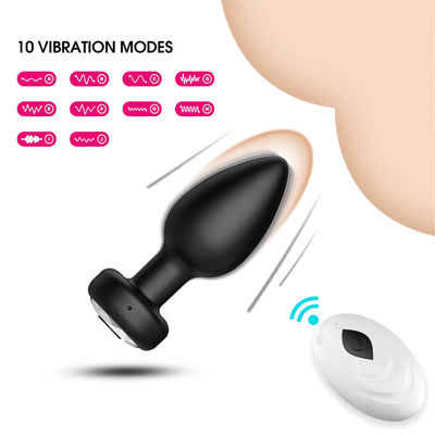 무선 쏘아 올리는 음경 플러그 섹스 장난감 실리콘 USB 재충전 10 주파수