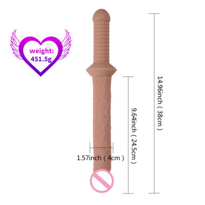 15인치 부드러운 PVC 현실적인 딜도 현실적인 검 모양의 딜도