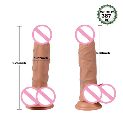 350g 음경 실리콘 현실적인 딜도 350g 여성 섹스 장난감 방수