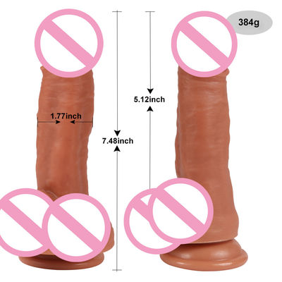 방수 남성 현실적인 딜도 액체 부드러운 실리콘 고무 음경 여성 딜도