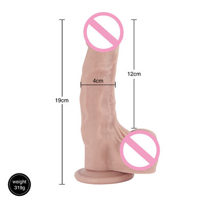 XS-WBB10017 음경 남성 현실적인 딜도 액체 부드러운 실리콘 고무 섹스 장난감 여성용 강한 흡입컵 손-F