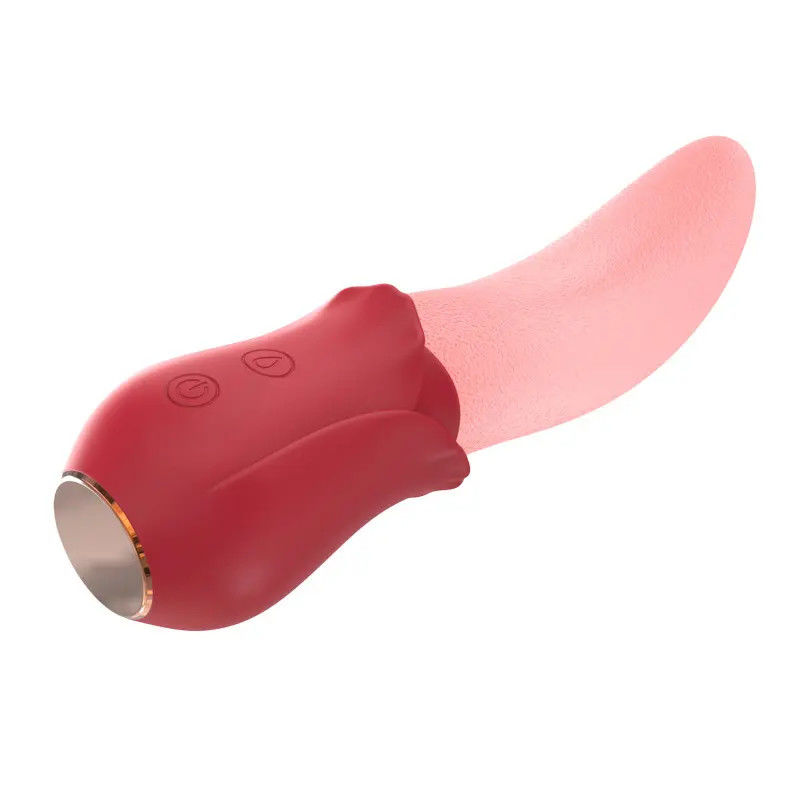 250g 로즈 비브레이터 섹스 장난감  Nipple Wearable Clit Stimulator 긴 혀 비브레이터