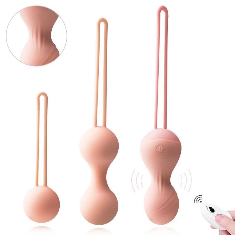 원격 진동 케겔 공 20.5 × 4.3 × 4.3cm 남자용 케겔 공 250g
